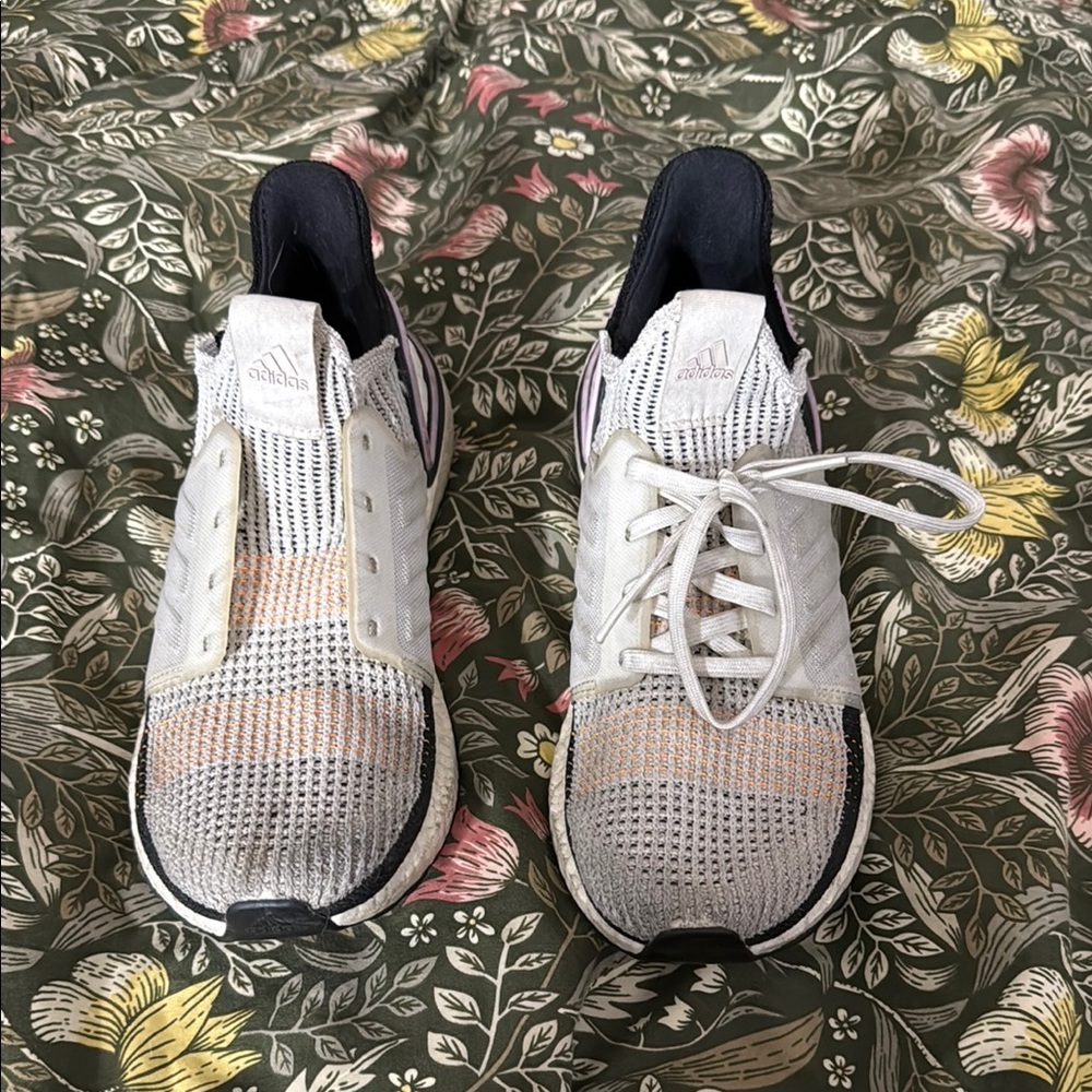Adidas White and Black Running Shoes